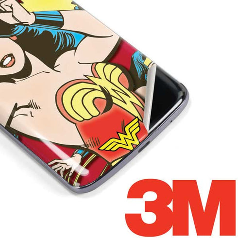 DC Comics Wonder Woman Vintage Action pose Moto E5 Plus Skin