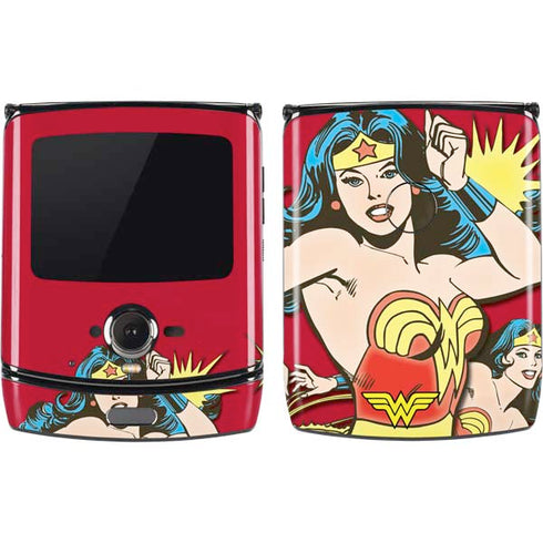 DC Comics Wonder Woman Vintage Action pose Motorola RAZR Skin