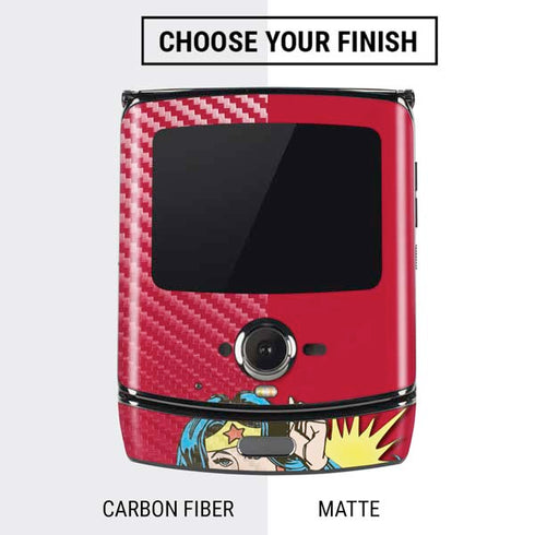 DC Comics Wonder Woman Vintage Action pose Motorola RAZR Skin