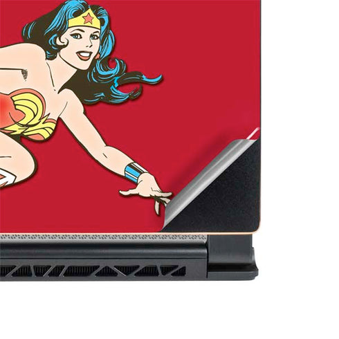 DC Comics Wonder Woman Vintage Action pose MSI GS65 Stealth Laptop Skin