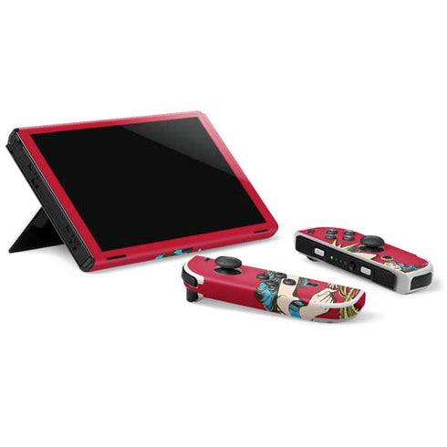 DC Comics Wonder Woman Vintage Action pose Nintendo Switch OLED (2021) Skin