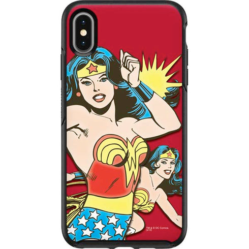 DC Comics Wonder Woman Vintage Action pose Otterbox Symmetry iPhone Skin