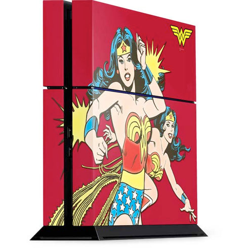 DC Comics Wonder Woman Vintage Action pose PS4 Console Skin