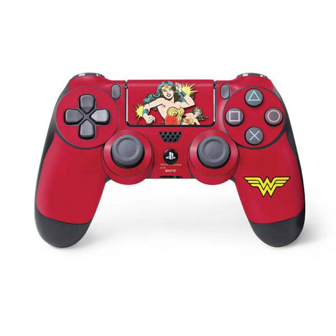 DC Comics Wonder Woman Vintage Action pose PS4 Controller Skin