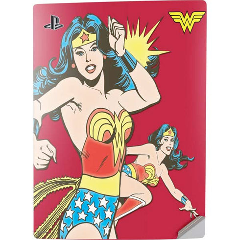 DC Comics Wonder Woman Vintage Action pose PS5 Digital Edition Console Skin