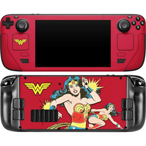 DC Comics Wonder Woman Vintage Action pose Steam Deck Handheld Gaming Computer Skin