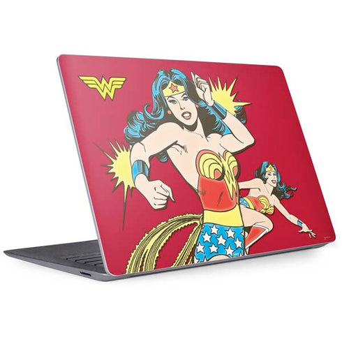 DC Comics Wonder Woman Vintage Action pose Surface Laptop 3 13.5in Skin