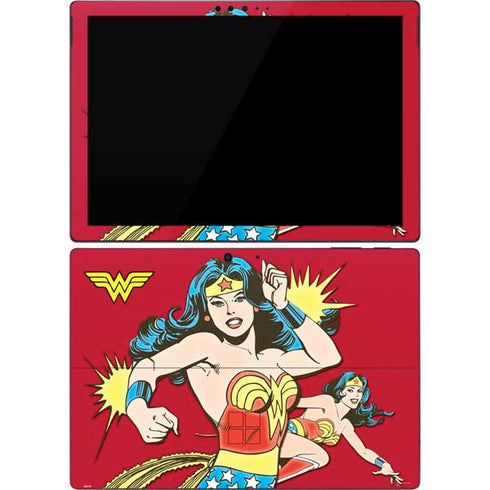 DC Comics Wonder Woman Vintage Action pose Surface Pro 7 Skin