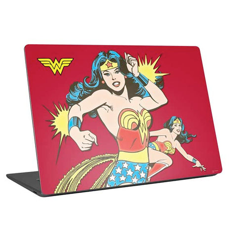 DC Comics Wonder Woman Vintage Action pose Universal Laptop 14in (11.4 x 8.2in) Skin