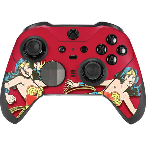 DC Comics Wonder Woman Vintage Action pose Xbox Elite Wireless Controller Series 2 Skin