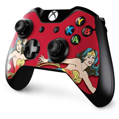 DC Comics Wonder Woman Vintage Action pose Xbox One Controller Skin