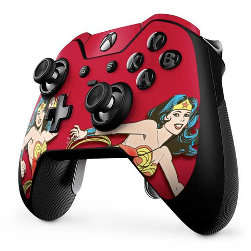 DC Comics Wonder Woman Vintage Action pose Xbox One Elite Controller Skin