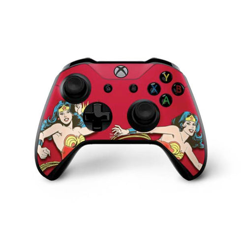 DC Comics Wonder Woman Vintage Action pose Xbox One X Controller Skin