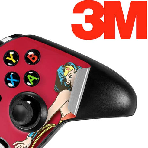 DC Comics Wonder Woman Vintage Action pose Xbox One X Controller Skin