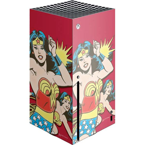 DC Comics Wonder Woman Vintage Action pose Xbox Series X Console Skin