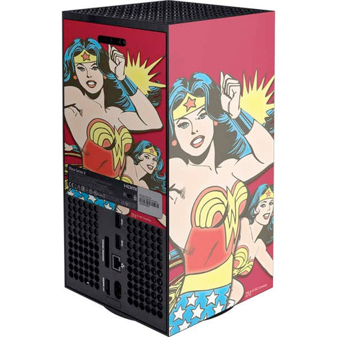 DC Comics Wonder Woman Vintage Action pose Xbox Series X Console Skin