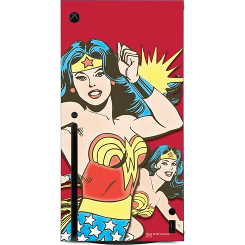 DC Comics Wonder Woman Vintage Action pose Xbox Series X Console Skin