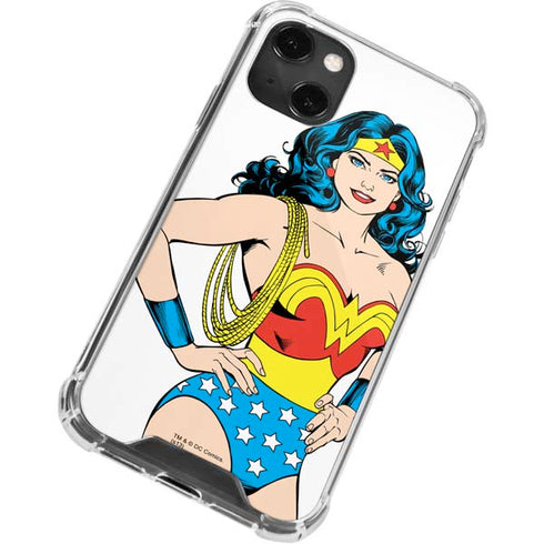 DC Comics Wonder Woman Classic Art Pose iPhone 14 Plus Clear Case