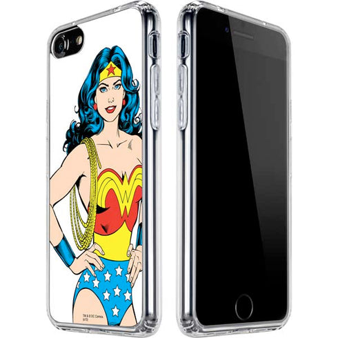 DC Comics Wonder Woman Classic Art Pose iPhone SE (2nd & 3rd Gen) Clear Case