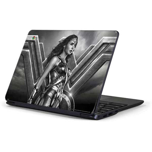 The Justice League (2017) Wonder Woman Poster Samsung Chromebook Skin