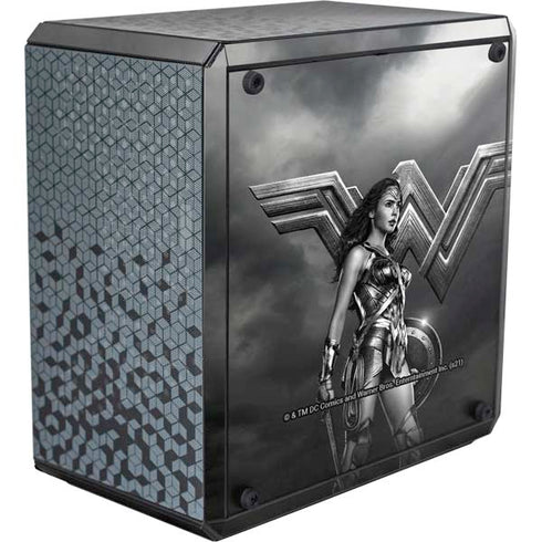 The Justice League (2017) Wonder Woman Poster Cooler Master MasterBox Q300L Mini Tower Skin