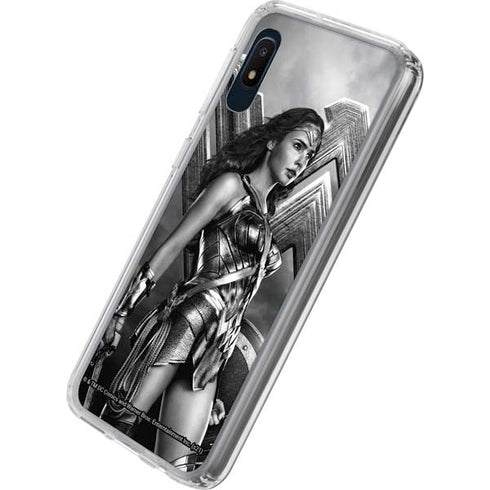 The Justice League (2017) Wonder Woman Poster Galaxy A10e Clear Case