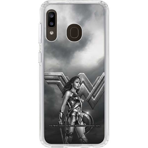 The Justice League (2017) Wonder Woman Poster Galaxy A20 Clear Case