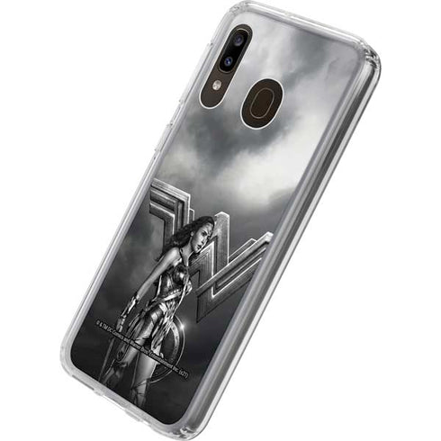 The Justice League (2017) Wonder Woman Poster Galaxy A20 Clear Case