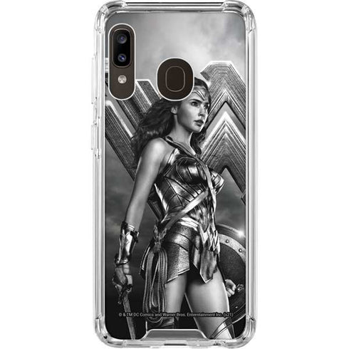 The Justice League (2017) Wonder Woman Poster Galaxy A30 Clear Case