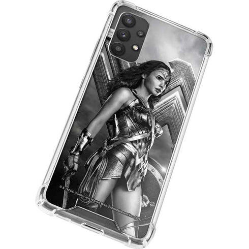 The Justice League (2017) Wonder Woman Poster Galaxy A32 5G Clear Case
