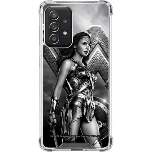 The Justice League (2017) Wonder Woman Poster Galaxy A52 5G Clear Case
