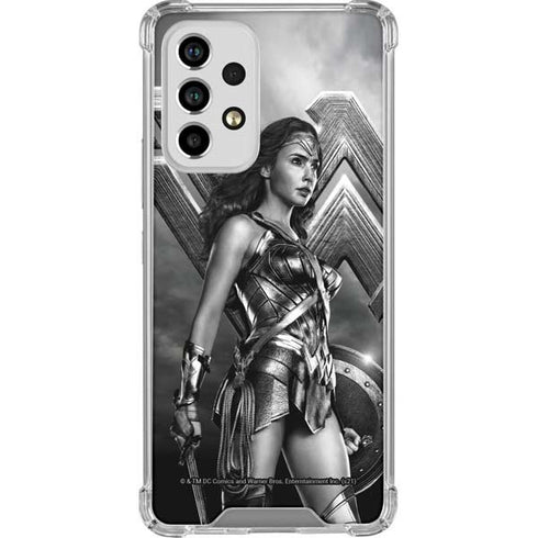The Justice League (2017) Wonder Woman Poster Galaxy A53 5G Clear Case