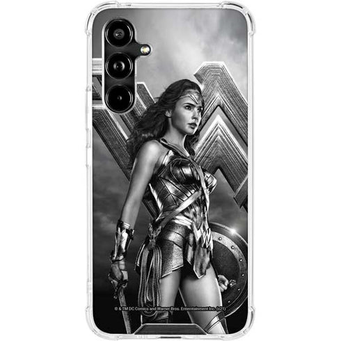 The Justice League (2017) Wonder Woman Poster Galaxy A54 5G Clear Case