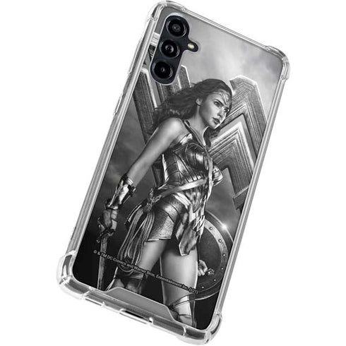The Justice League (2017) Wonder Woman Poster Galaxy A54 5G Clear Case