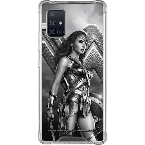 The Justice League (2017) Wonder Woman Poster Galaxy A71 5G Clear Case