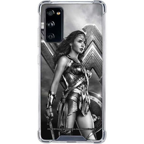 The Justice League (2017) Wonder Woman Poster Galaxy S20 FE Clear Case