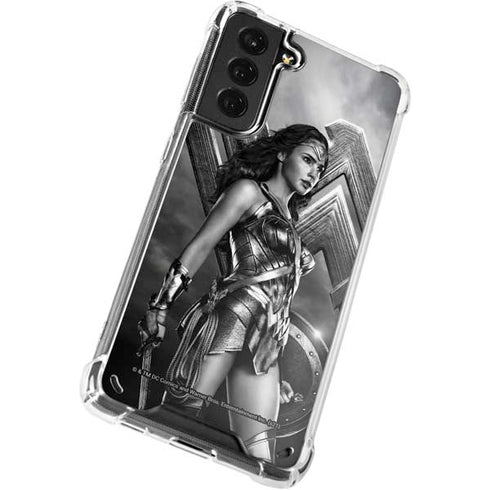 The Justice League (2017) Wonder Woman Poster Galaxy S21 5G Clear Case