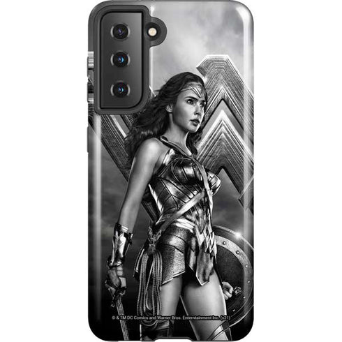The Justice League (2017) Wonder Woman Poster Galaxy S21 5G Pro Case