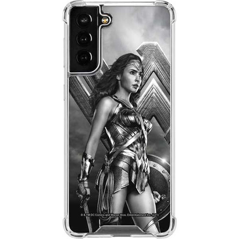 The Justice League (2017) Wonder Woman Poster Galaxy S21 FE Clear Case