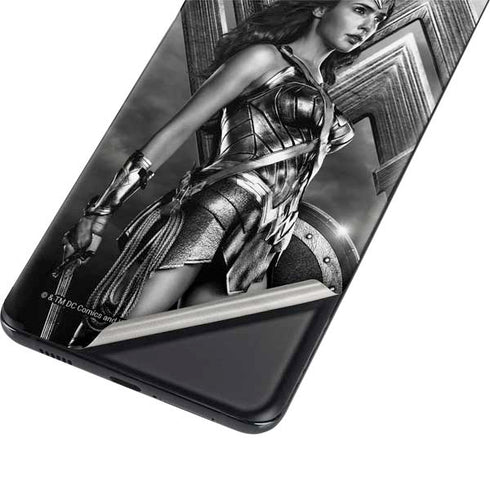 The Justice League (2017) Wonder Woman Poster Galaxy S21 Ultra 5G Skin