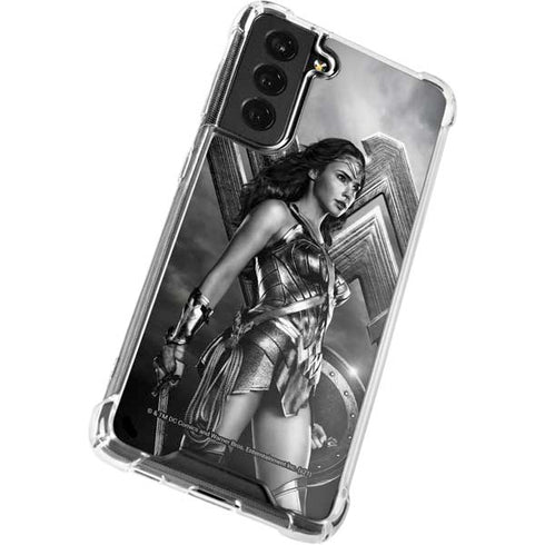 The Justice League (2017) Wonder Woman Poster Galaxy S22 Clear Case
