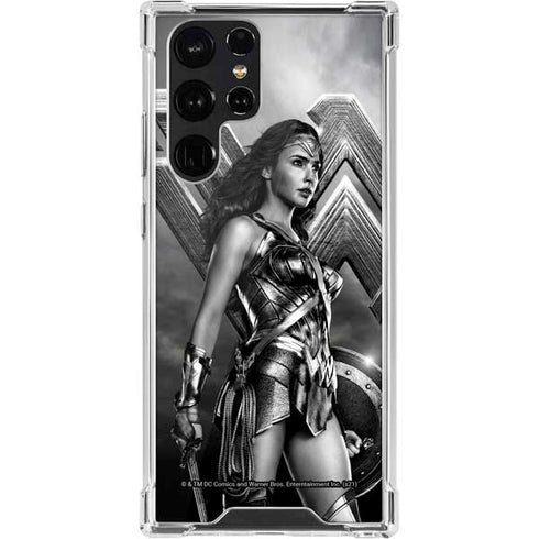 The Justice League (2017) Wonder Woman Poster Galaxy S22 Ultra Clear Case