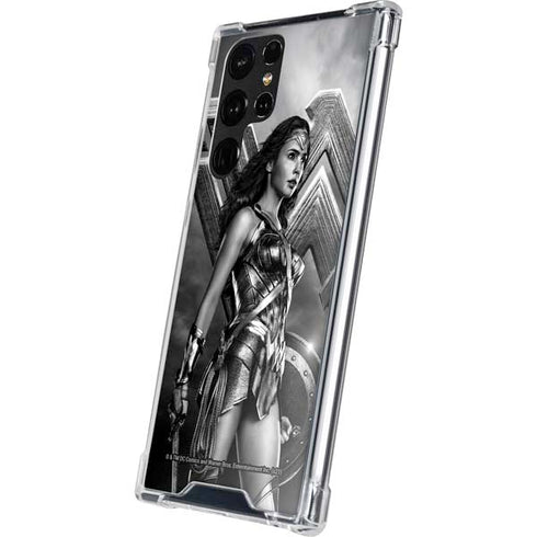 The Justice League (2017) Wonder Woman Poster Galaxy S22 Ultra Clear Case