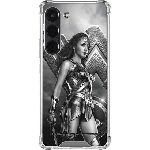 The Justice League (2017) Wonder Woman Poster Galaxy S23 Clear Case
