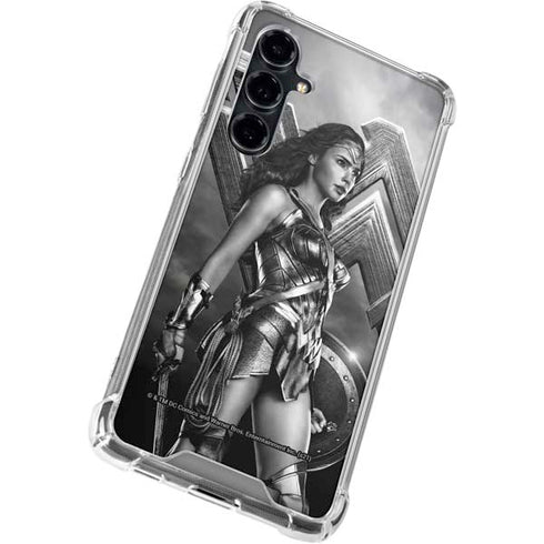 The Justice League (2017) Wonder Woman Poster Galaxy S23 FE Clear Case