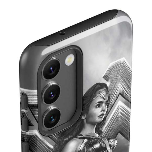 The Justice League (2017) Wonder Woman Poster Galaxy S23 Plus Pro Case