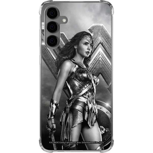 The Justice League (2017) Wonder Woman Poster Galaxy S24 Plus Clear Case