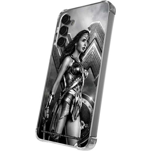 The Justice League (2017) Wonder Woman Poster Galaxy S24 Plus Clear Case