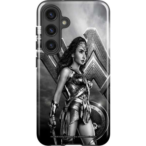 The Justice League (2017) Wonder Woman Poster Galaxy S24 Plus Impact Case