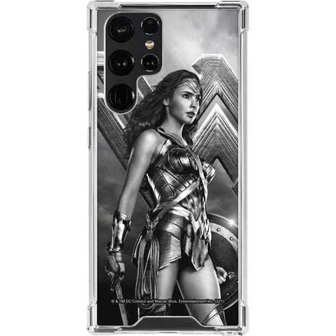 The Justice League (2017) Wonder Woman Poster Galaxy S24 Ultra Clear Case